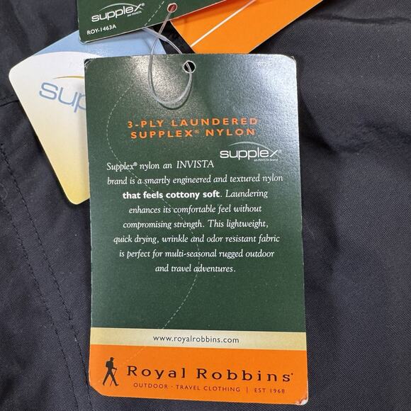 Royal Robbins Hiking Pants Womens 14 Gray Zip N' Go Convertible 34X28 Outdoor - Picture 11 of 15